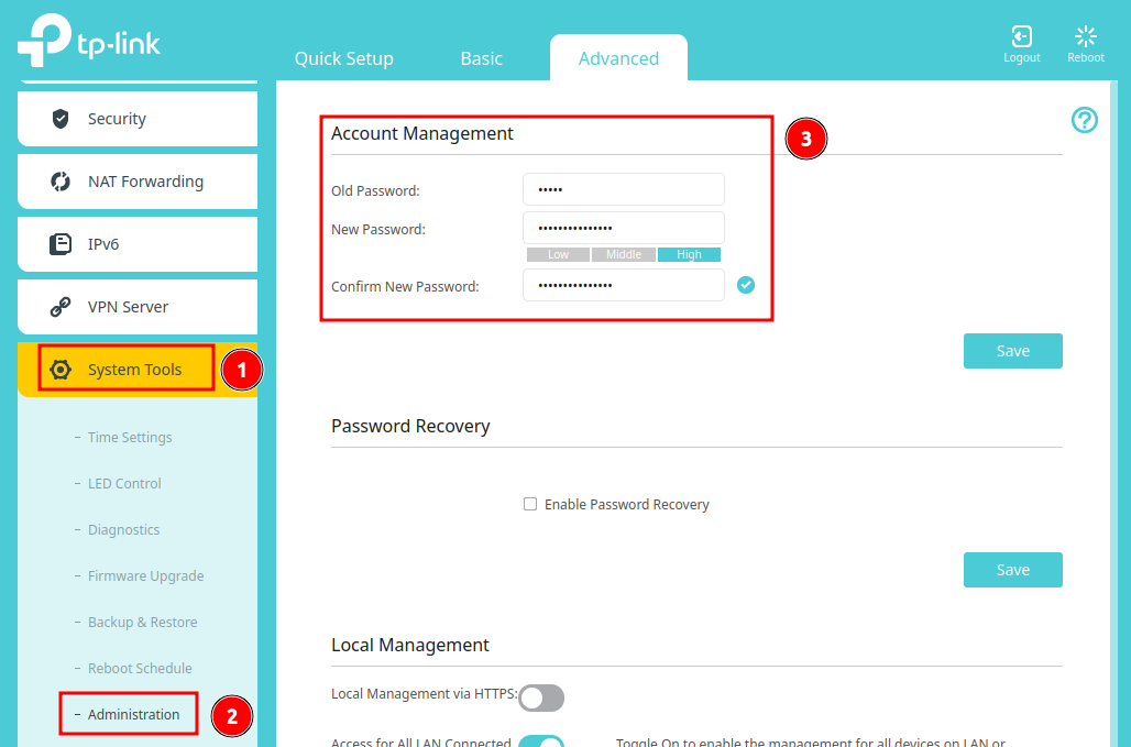 password-tplink